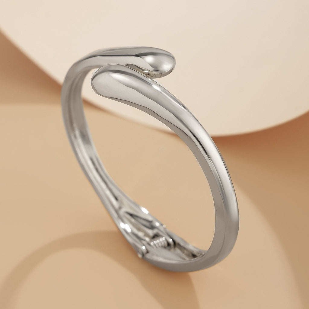 Geometric Wide Metal Luxury Bracelet