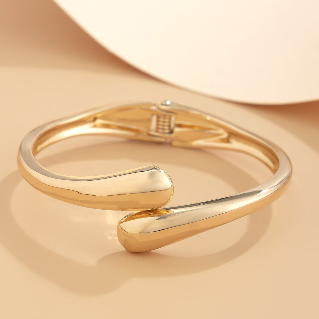 Geometric Wide Metal Luxury Bracelet