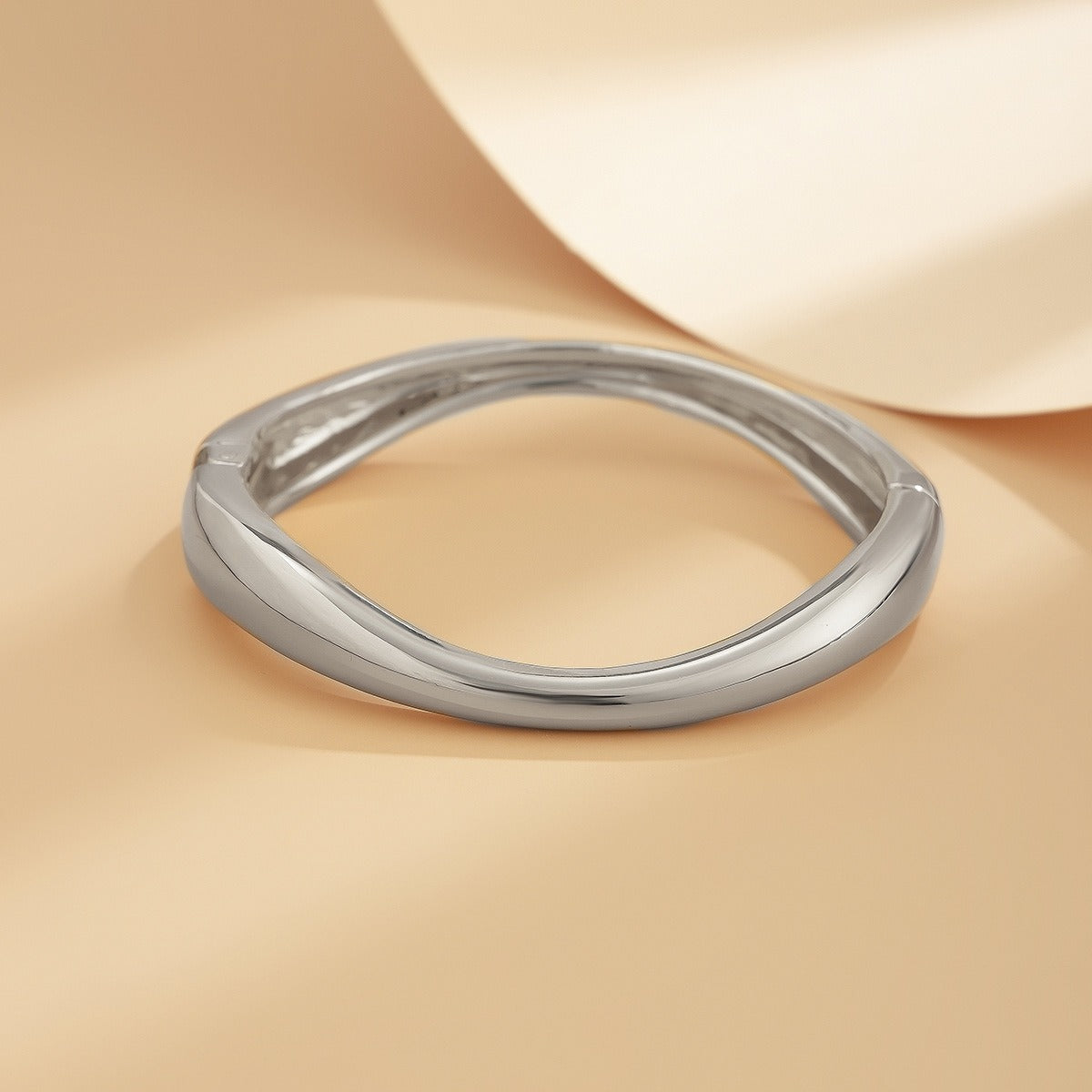 Geometric Wide Metal Luxury Bracelet