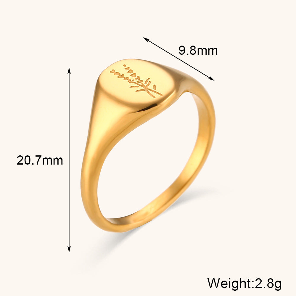 Retro Stainless Steel Fashion Ring
