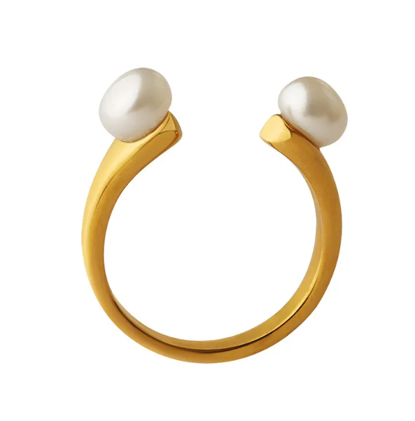 Modern U-Shaped Statement Ring