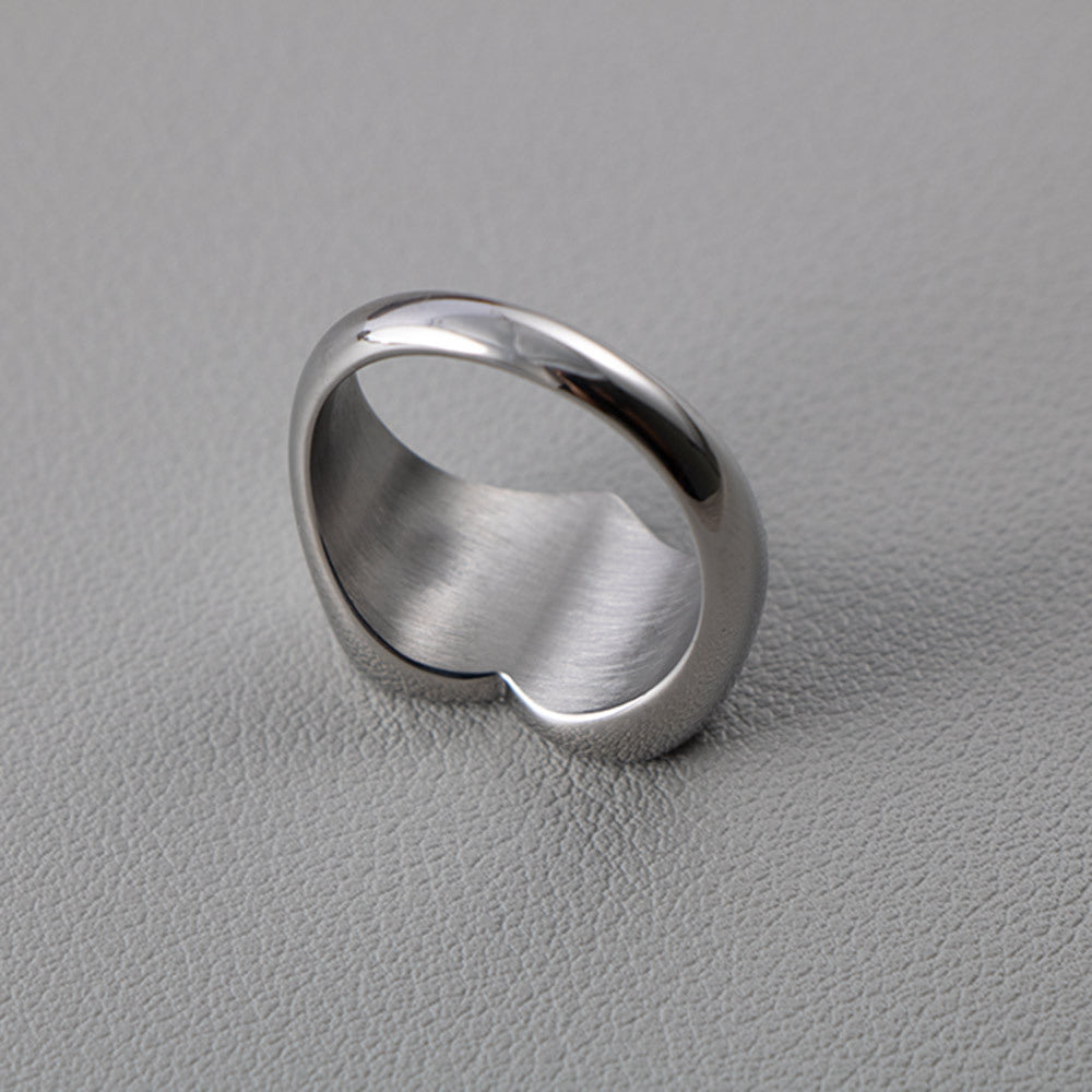 Fashion Heart-Shaped Stainless Steel Ring (SA083)