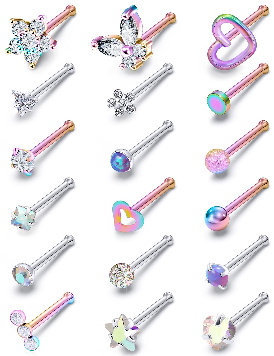 Gadeaila Premium Surgical Steel Nose Rings