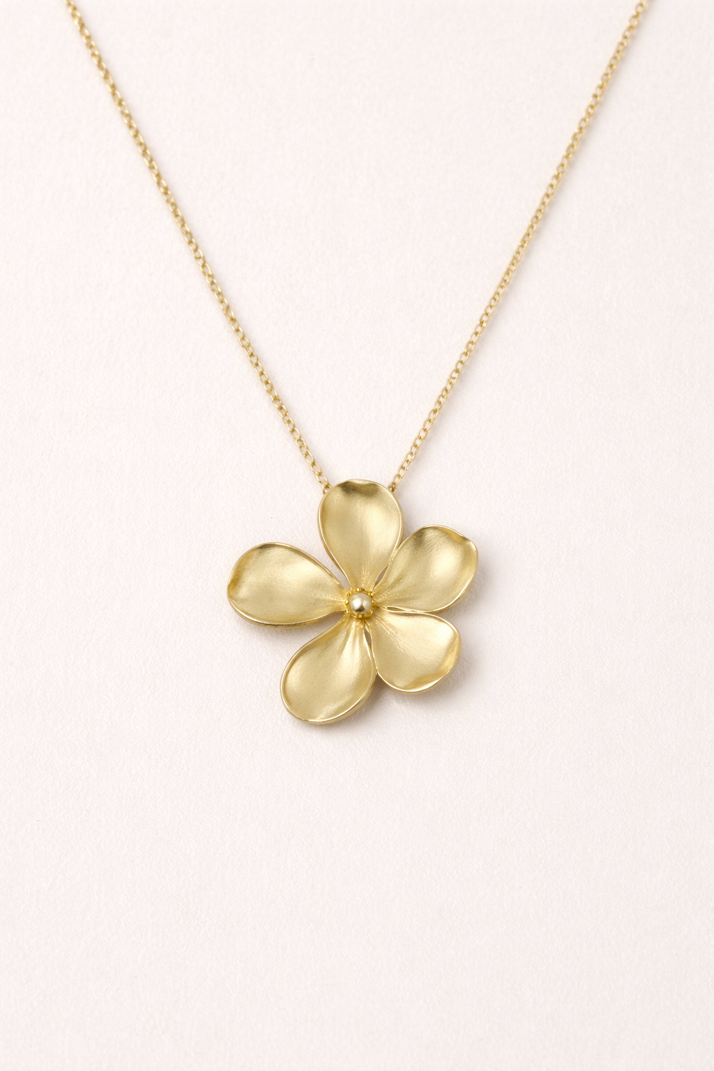 Gold Floral Jewelry Set for Women - Necklace & Earrings