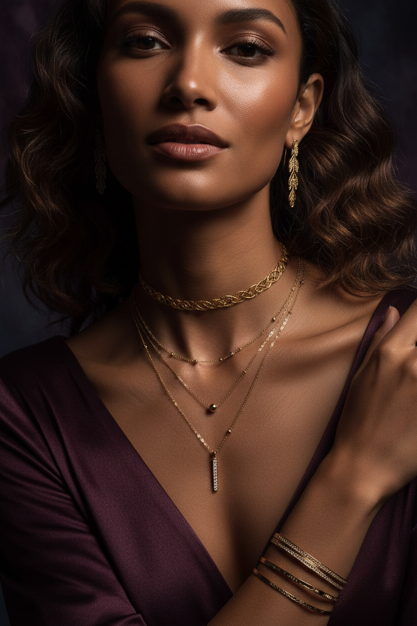 Dark elegant necklace