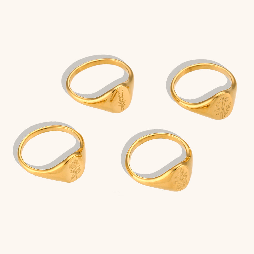 Retro Stainless Steel Fashion Ring